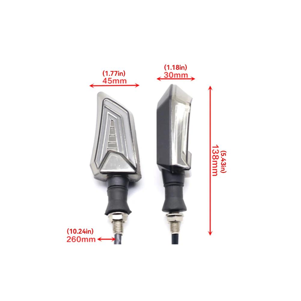2 шт. светодиодный указатель поворота для мотоцикла DRL дневные ходовые огни индикаторная лампа мигалка 12 В мигающие огни IP68 красный синий белый
