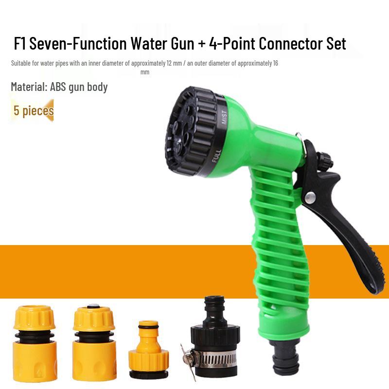 Полностью медный высоконапорный пистолет-распылитель для автомойки и насадка-щетка