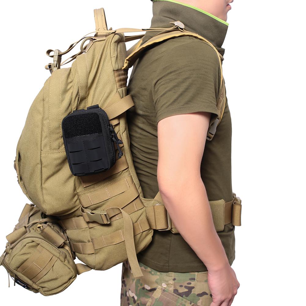 Outdoor Molle Pouch Utility EDC Pouch Multi-Purpose Small Molle Bag with Hook and Loop Fastener Belt Pouch for Climbing Hunting