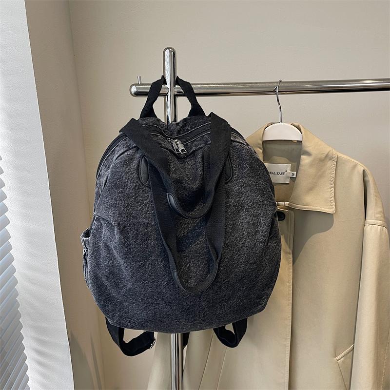 Джинсовый рюкзак для женщин, большая вместимость, сумка через плечо, дорожный рюкзак