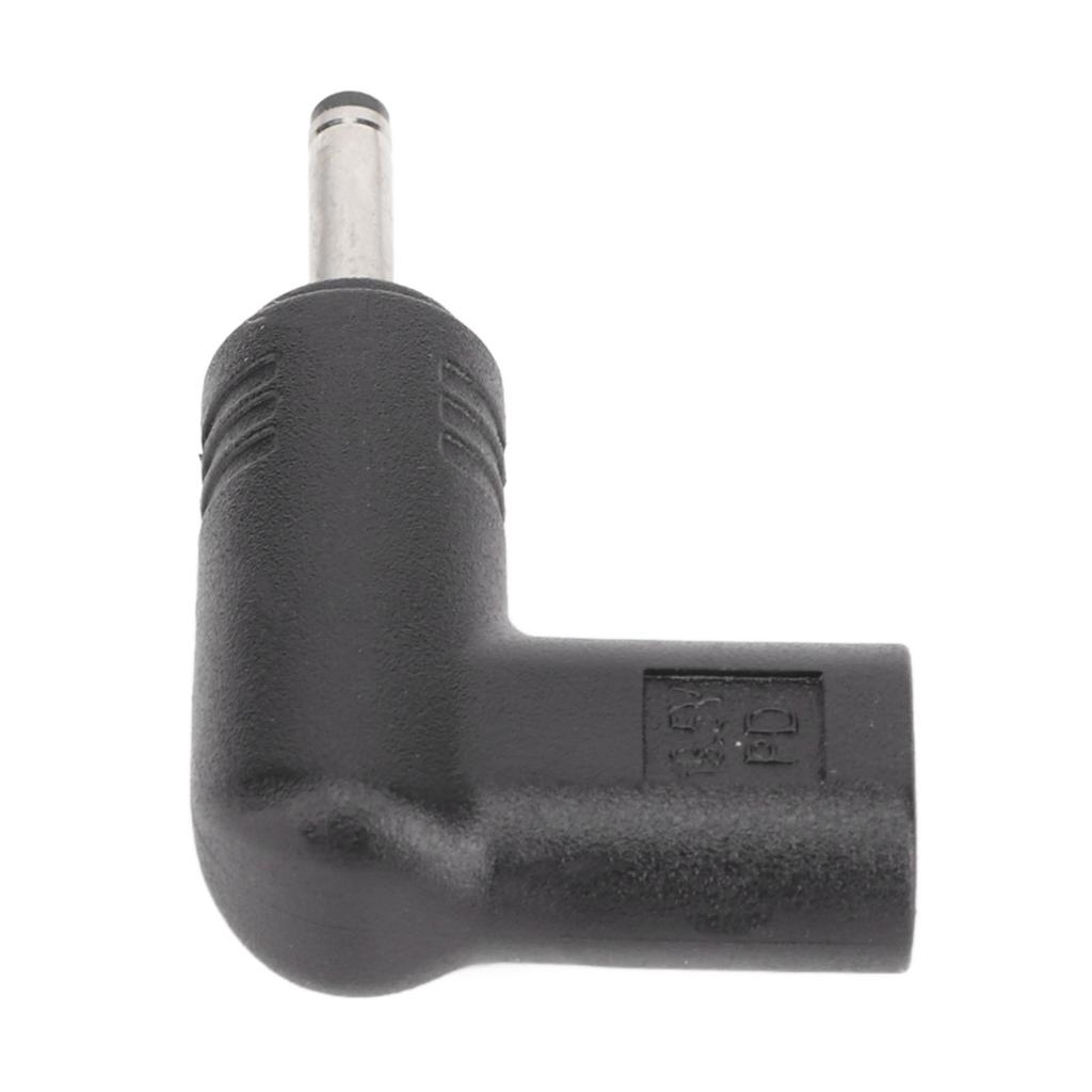 Адаптер 100 Вт PD USB 3.1 Type C гнездо USB C к DC 18,5–20 В 3,0x1,1 мм, эмулятор PD, триггер, угловой 90 градусов