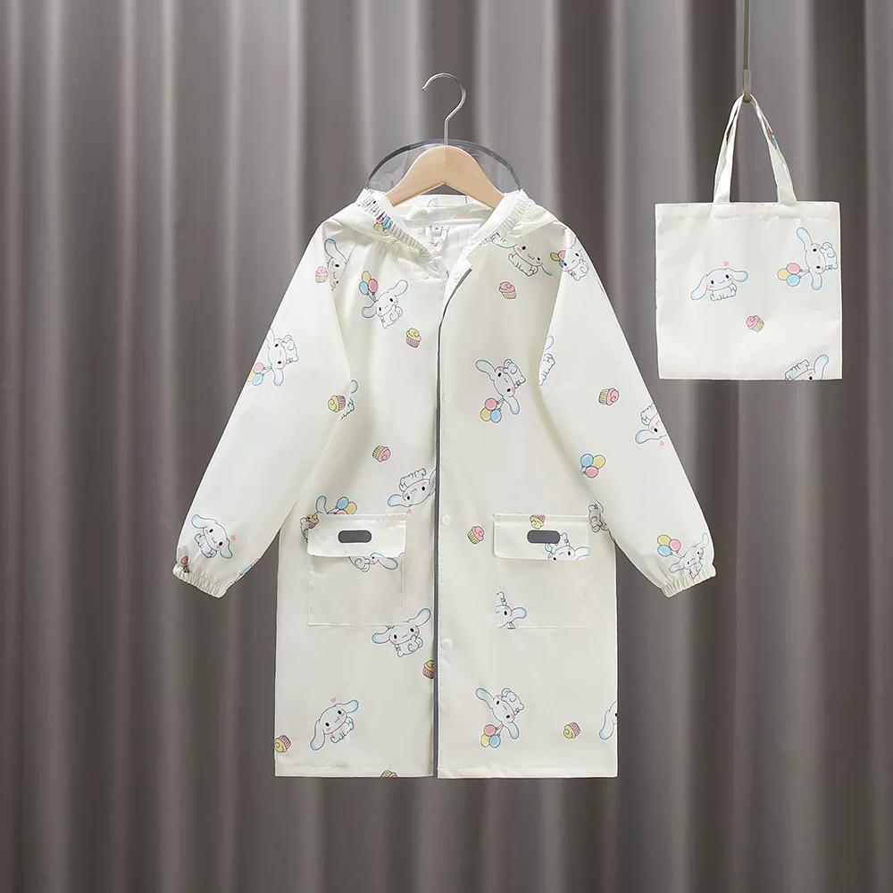 2026 New Children's Raincoat Sanrio Long Raincoat for Boys and Girls, Rainproof Poncho for Kindergarten and Primary School Students