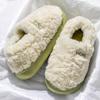 Bag Heel Cotton Slippers Men's Winter Home New Indoor Couple Thick Sole Velvet Non-slip Outer Wear Cotton Shoes Women
