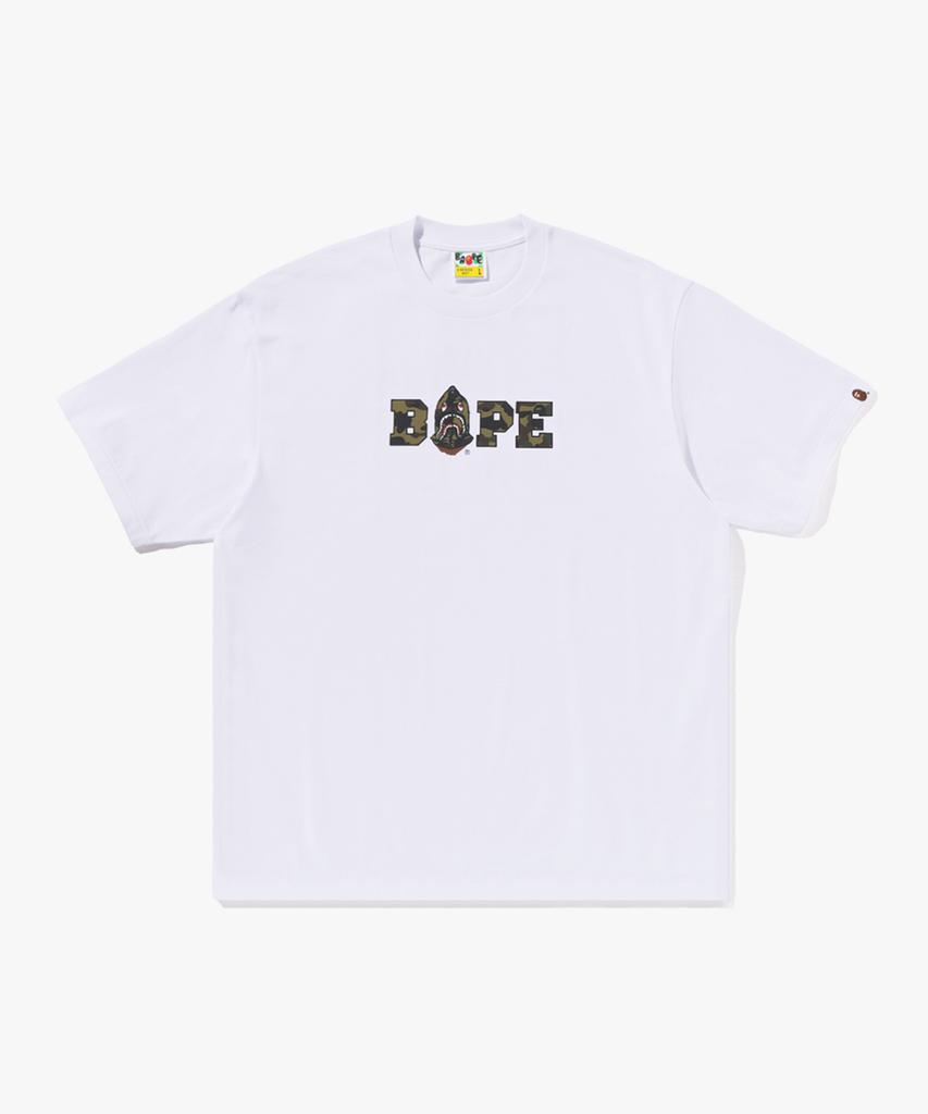 Футболка Beipeu с камуфляжным логотипом Bape, свободного кроя (M) белый
