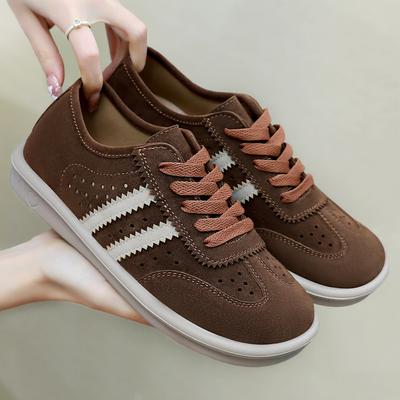 Женская обувь, новые повседневные туфли на шнуровке, ретро-обувь из дышащего материала, женские туфли с неглубокой подошвой и мягкой подошвой