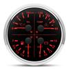 110MM Car Boat Gauges Digital Voltmeter Volt Meter Oil Pressure Water Temp Fuel Gauge with Warning Light for Sensor 0-190ohm