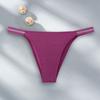 Women Sexy Stitching G-string Soft Satin Panties Beach Bikini Ladies Underwear EMA