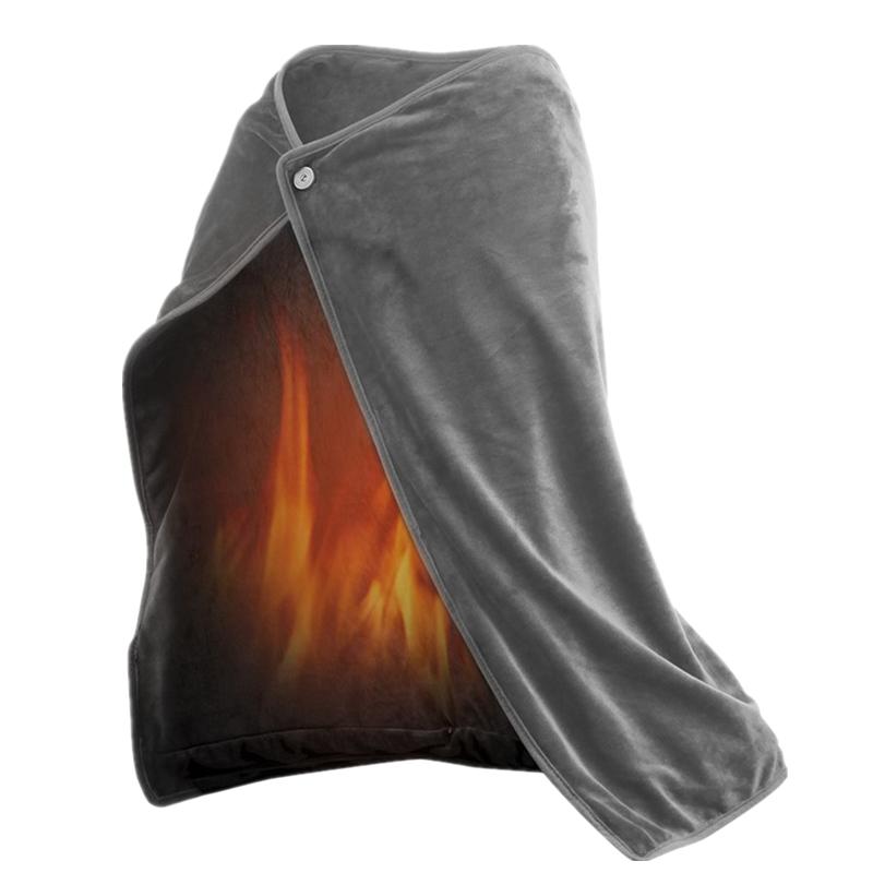 Одеяло с электрическим подогревом, шаль с подогревом через USB для офиса и домашнего использования, зимние предметы первой необходимости, подарок на День Благодарения, Рождественский подарок для мужчин и женщин