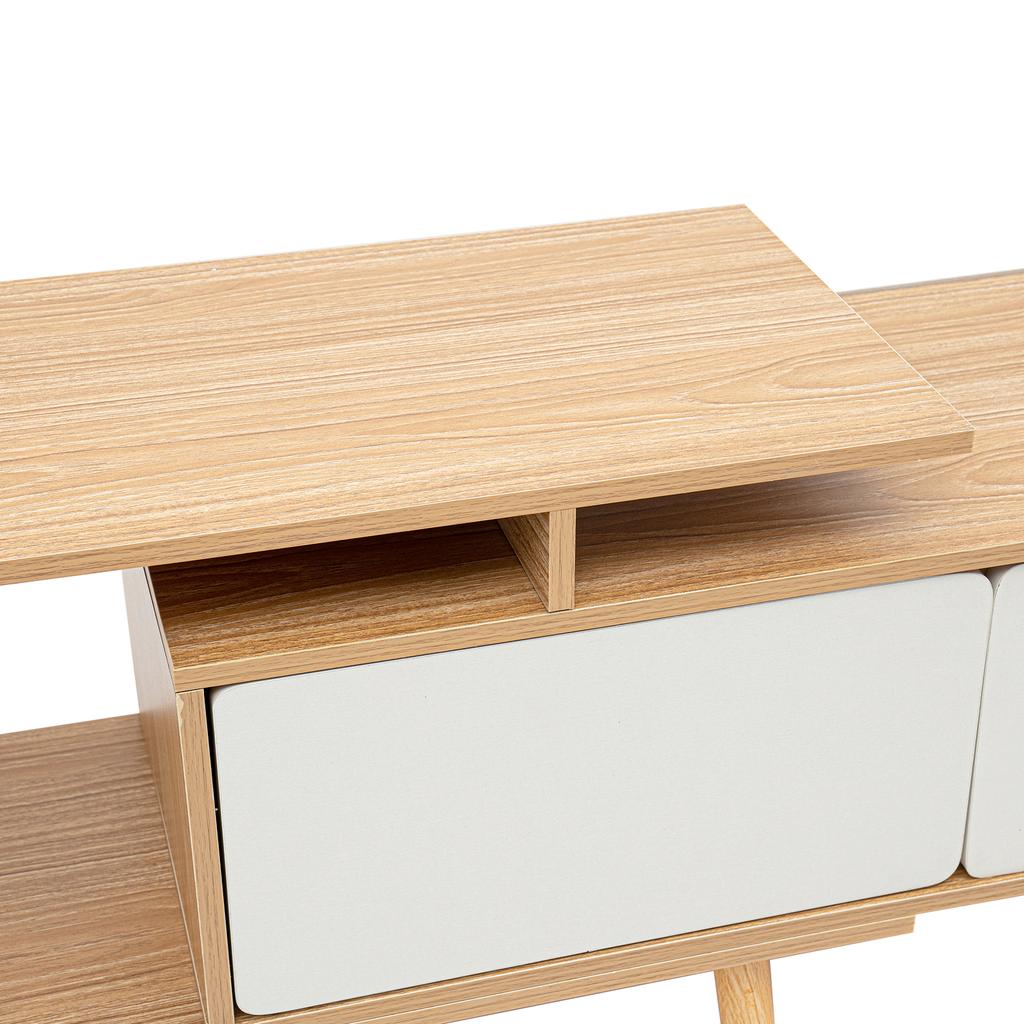 Тумба под телевизор, Современная с дверцами, Регулируемые полки Регулируемая длина Красивое украшение дома Храните медиа, Электронные продукты