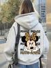 Unisex Disney Minnie Hoodie Women Men Oversized Casual Pullover Sweatshirt Graphic Streetwear Jacket Spring Autumn Fashion Tops