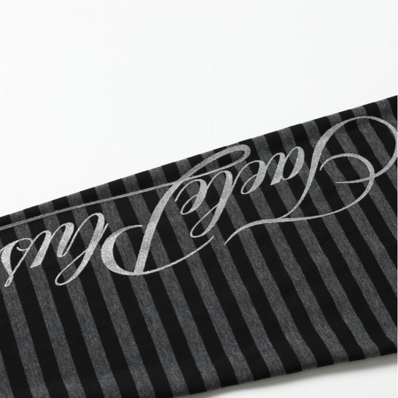 2026 American Vintage Striped Hooded Cardigan Zip Sweatshirt Black Gray Stripe Teens Casual Top