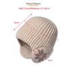 Soft Plush Knitted Hat Thickened Ski Beanie Hat Fashion Plain Hats  Sports