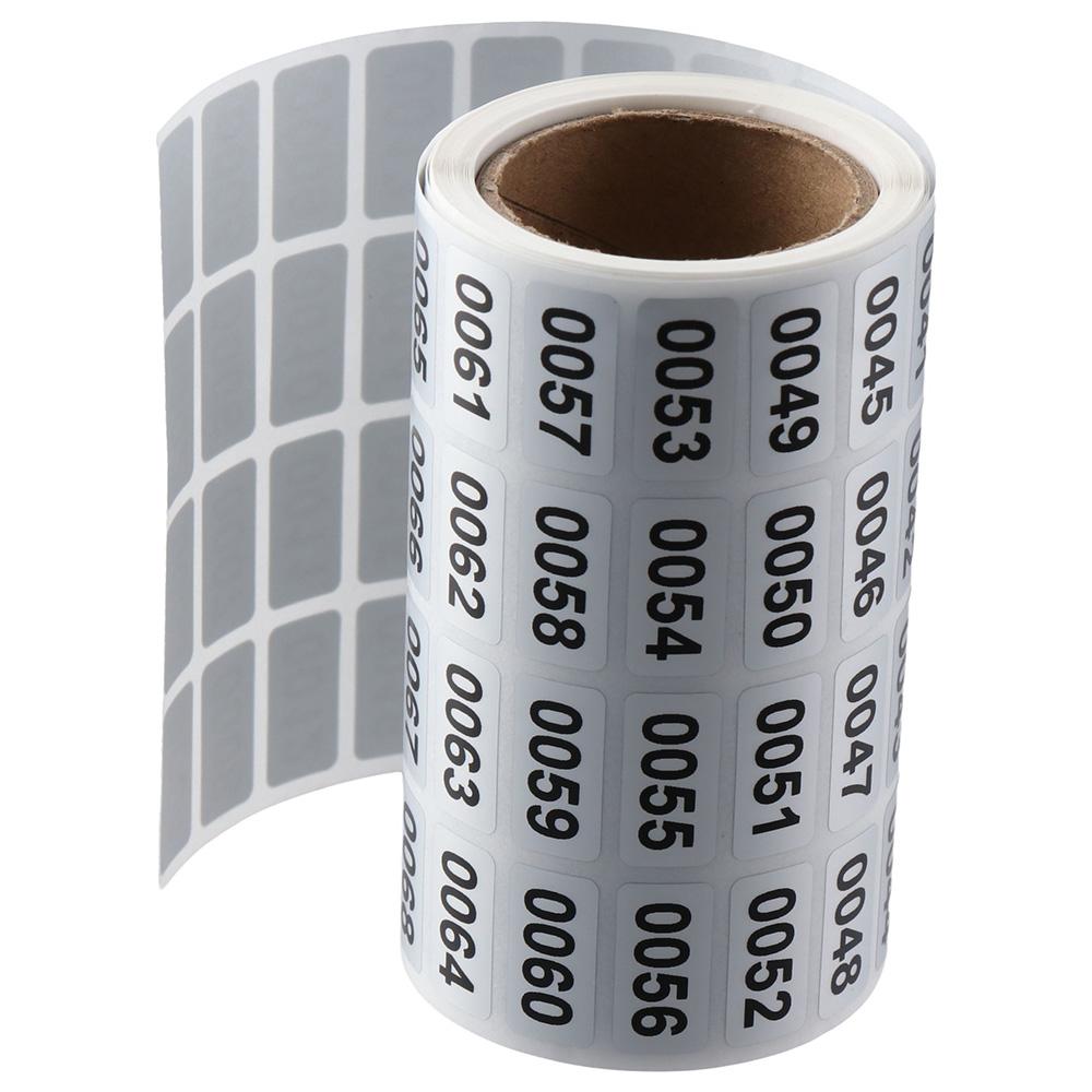 Black Number Stickers Self-Adhesive Consecutive Number Stickers 1-2000 Inventory Tags  Office