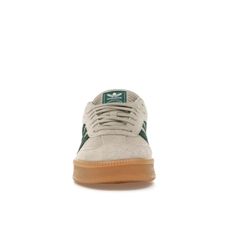 adidas Оригинальные Samba XLG 'Putty Grey Collegiate Green' Унисекс Ретро Кроссовки на Платформе JI3197