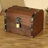 Vintage Retro With Lock Creative Home Decor Money Saving Box Treasure Box Coin Boxes Storage Box
