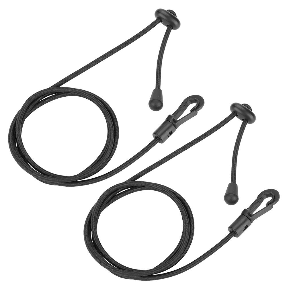 2PCS Durable Rubber String Elastic Boating Kayak Paddle Safety Rod Leash for Paddling