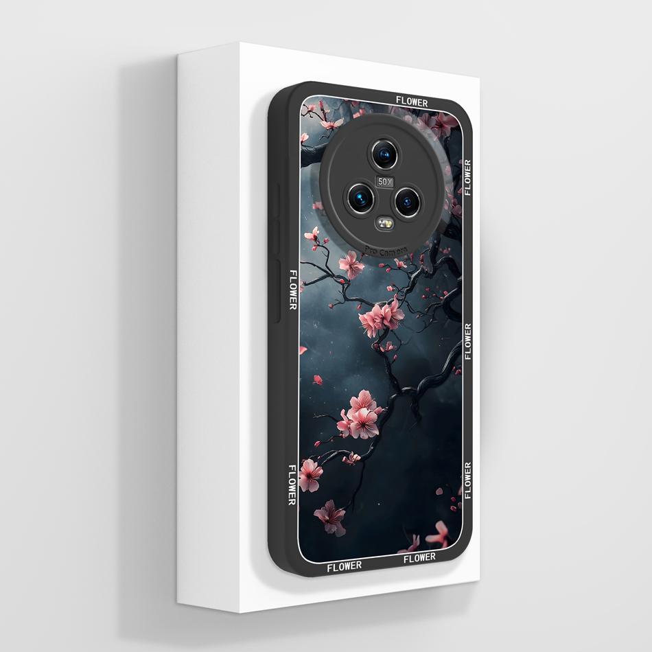 For Honor Magic 5 Pro Phone Case Cute Creative Full Protection Funda For Honor Magic5Pro Soft Liquid Silicone Anti Slip Bumper