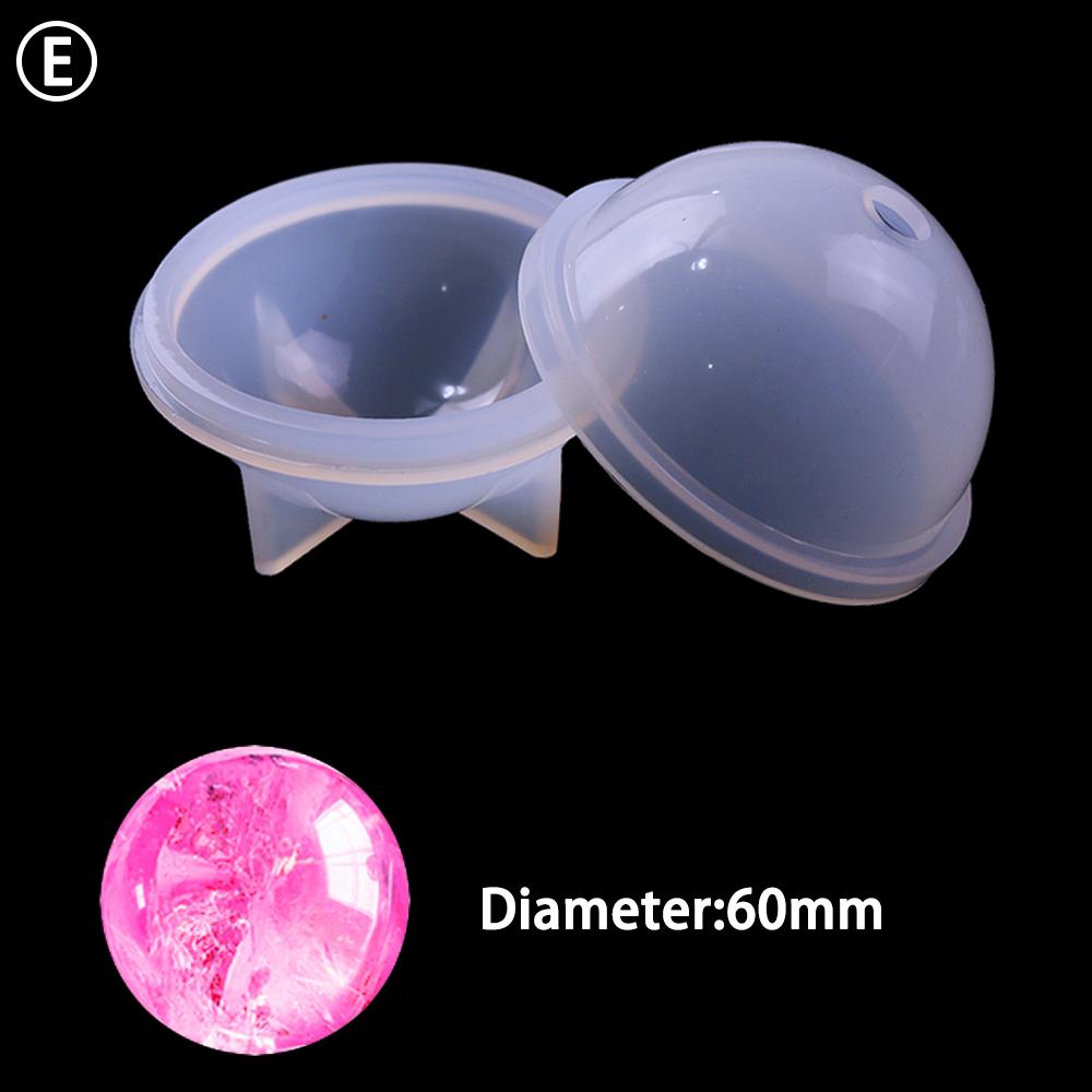 For Better Life 1Pc 3D Spherical Jewelry Making DIY Balls Soft Silicone Mold Soap Resin Crafts Candle Mold Cake Decorations