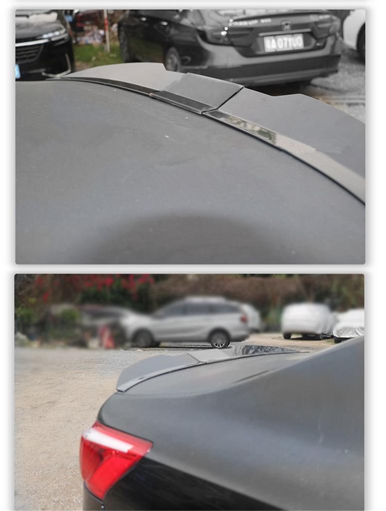 Glossy Black Adjustable Car Rear Trunk Spoiler Lip Roof Tail Wing For Car Sedan