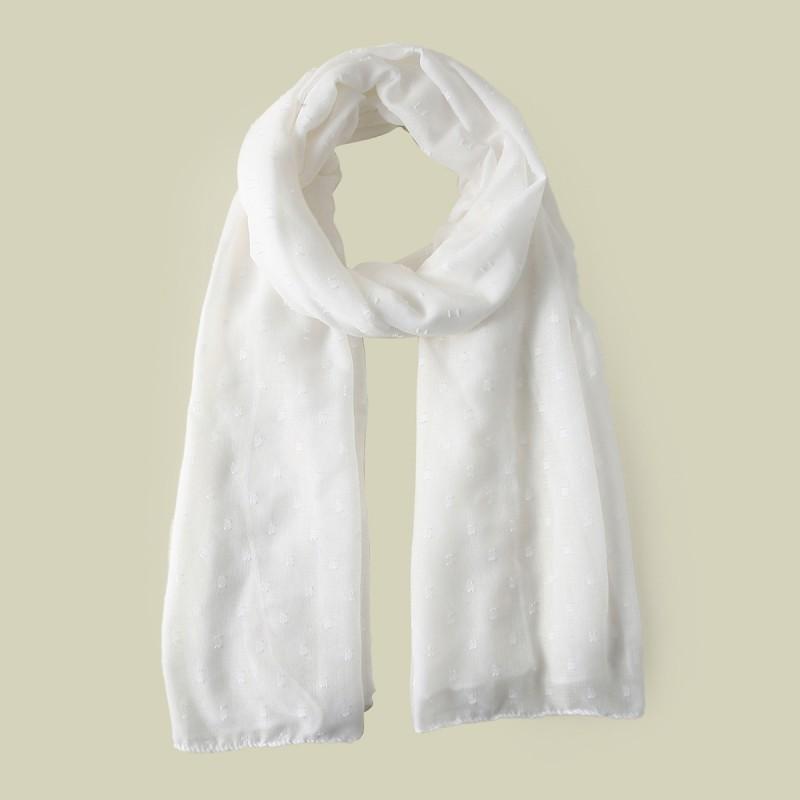 Womens Cotton Knitted Scarf Wrap Shawl Head Cover Lightweight Winter Street Style Edge Trimmed Long Wide 70cm
