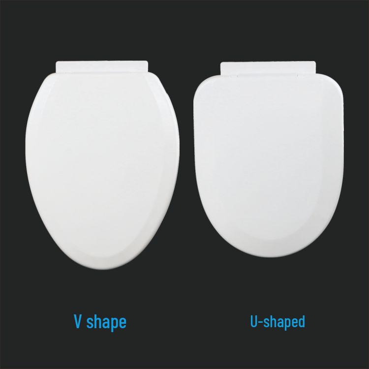 Утолщенная универсальная крышка для унитаза с замедленным закрыванием U/V-образной формы