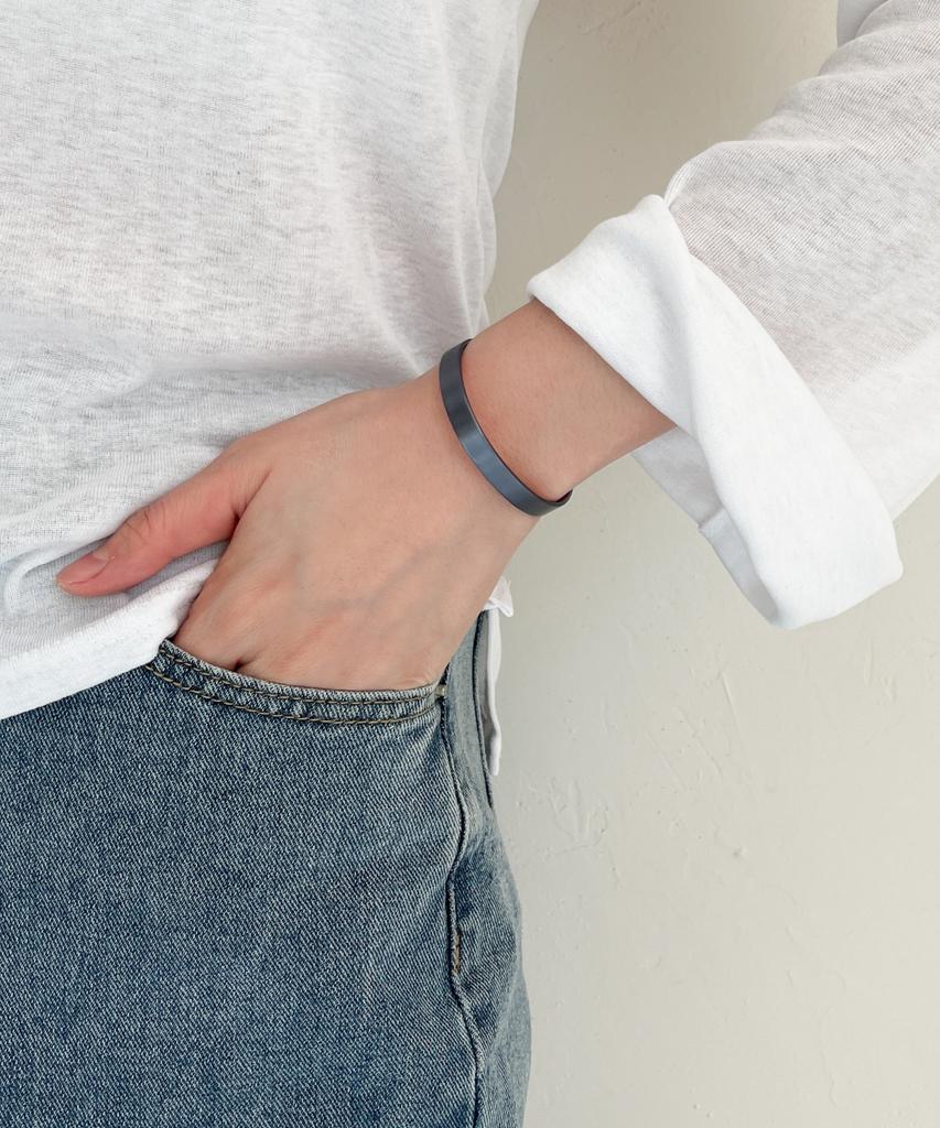Sabona London Sgr Nano-Ceramic Smoky Gray Copper Bangle