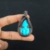 Labradorite Pendant, Handmade Gemstone 999 Copper Wire Wrapped Pendant Antique Jewelry, For Gift Silver Jewelry