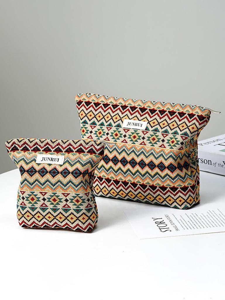 Богемная женская дорожная косметичка большого объема