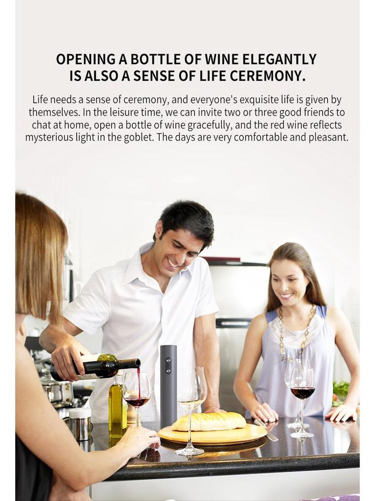 Электрический автоматический открывалка для винных бутылок Cross-Border, пластиковый материал