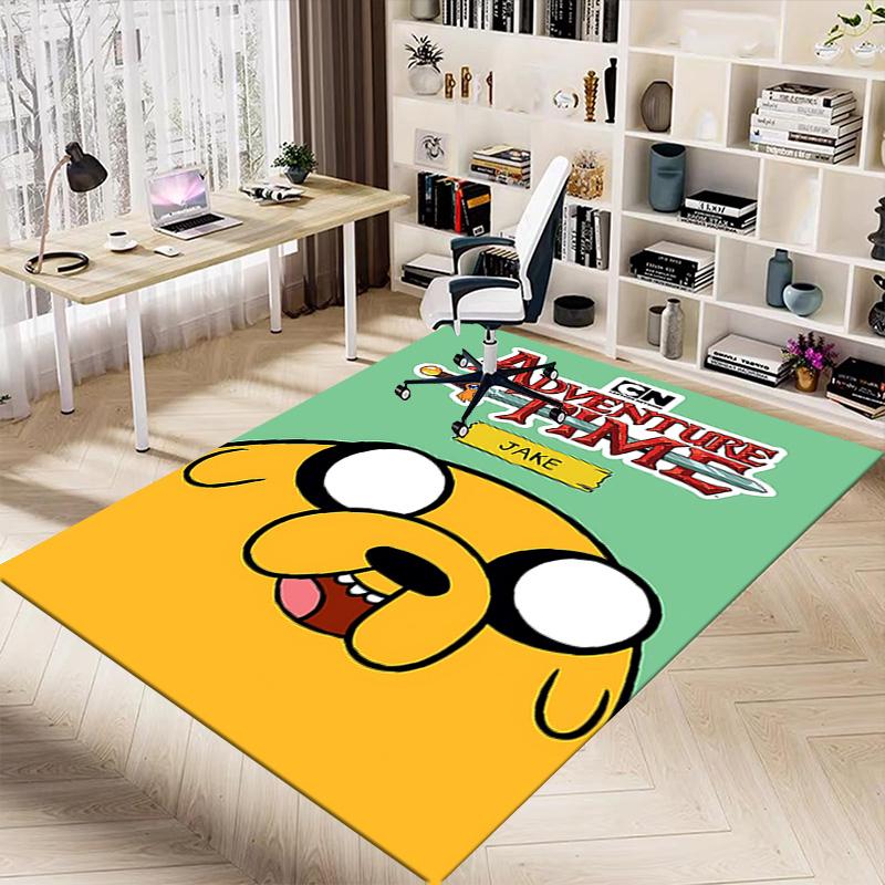 Adventure Time Jake Carpet For Playroom Bedroom Living Room Sofa Home Decorkids Game Area Rug Nonslip Floor Mat