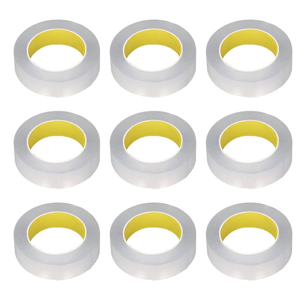 10 Rolls Double Sided Tape 0.1mm Thick Transparent Acrylic Heavy Duty Mounting Adhesive Tapes for Ph