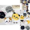 Adorable Cartoon Cat Plush Coin Wallet Keychain Decorative Coin Pouch Wholesale