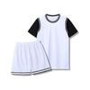 Customizable Basketball Jersey Set Two-Piece Short Sleeve Uniform Team Sports School Competition
