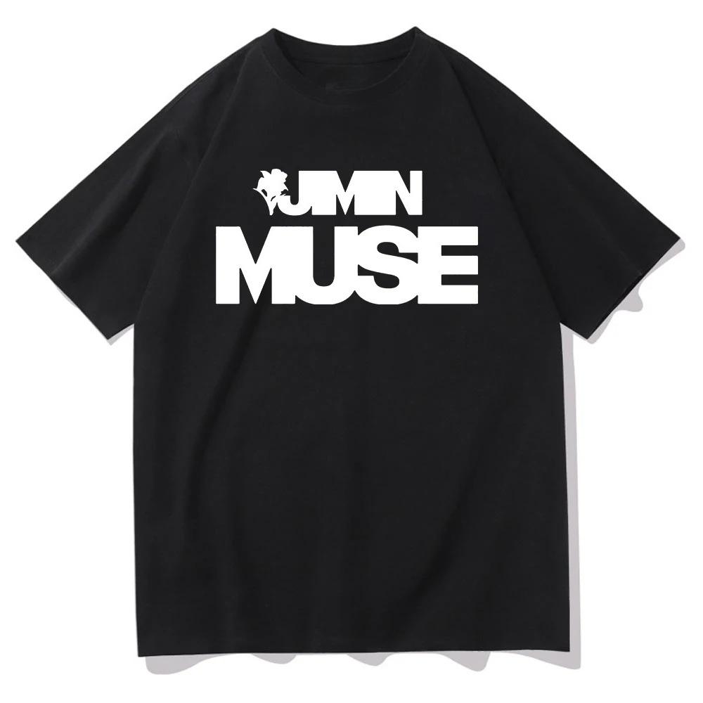 Джимин Муза Кто футболка Новая мода Женская с принтом букв Мое сердце ждет футболка Женская ретро футболка Корейский Y2k топ