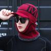 Fleece Beanie Hat Scarf Soft Balaclava Winter Neck Scarf Cap  Outdoor