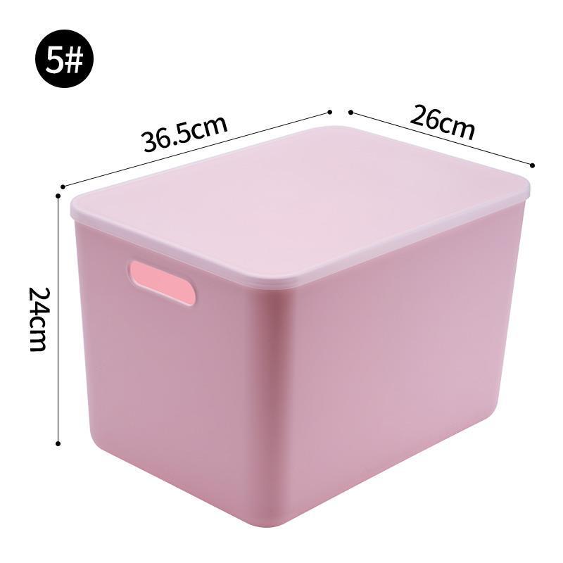Пластиковый ящик для хранения игрушек, украшений, мелочей и одежды с розовой кружевной крышкой