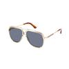 Gucci Large Frame Round Face Fashion UV Protection Plate Frame Aviator Sunglasses Men's Transparent Off-White
