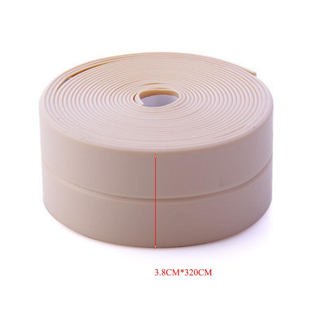 Waterproof Anti-mildew Sealing Tape Bathroom Bathtub White PVC Self-adhesive Sealing Strip Kitchen Sink Door Window Seam Sticker