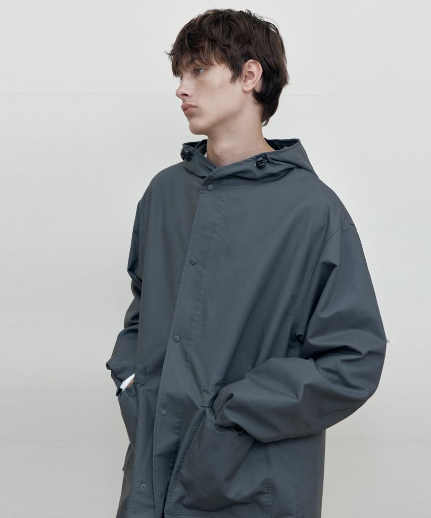 WEDNESDAY OASIS [Atelier Edition] Hayes String Hooded Field Jacket_Charcoal(Wcb6Ot01)