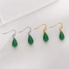 Серьги Hetian Jade Orchid в стиле ретро, классические серьги-крючки с изумрудом, нежный темперамент, элегантные женские серьги-цветы