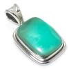 Natural Chrysoprase Gemstone 925 Solid Sterling Silver Gift Pendant 1.25" Q2z47