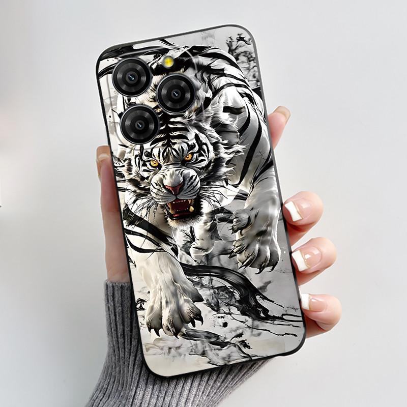 For Blackview Shark 9 5G Case Cute Funny Love Heart Rabbit Soft Silicone Protective Back Cover For Black View Shark 9 Phone Case