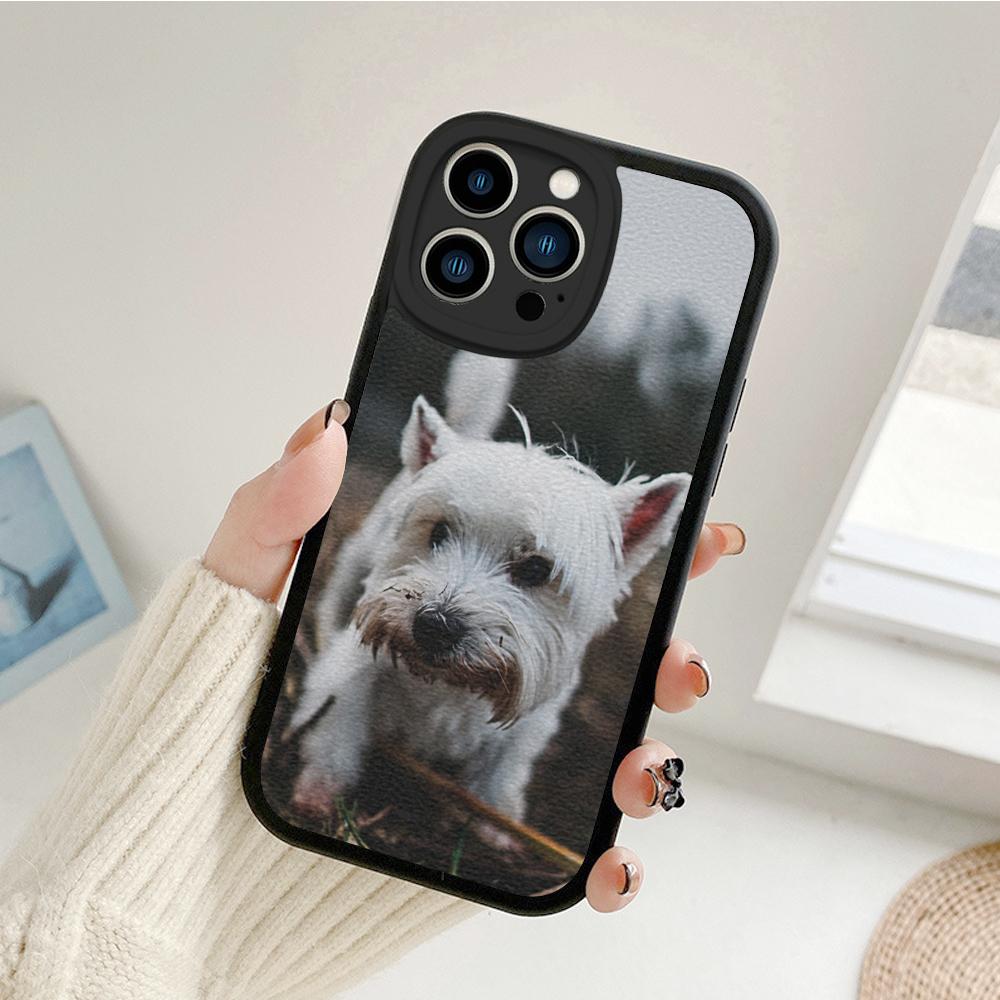 Чехол для телефона West Highland Terrier Westie для iPhone 13 12 11 14 Pro MAX MiNi 7 8 14 Plus XS XR 13 Pro Защитные чехлы из овчины