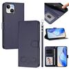 Happy Heart Pattern Magnetic Closure Vegan Leather Phone Case With Wrist Strap For iPhone Shockproof Protective Cover