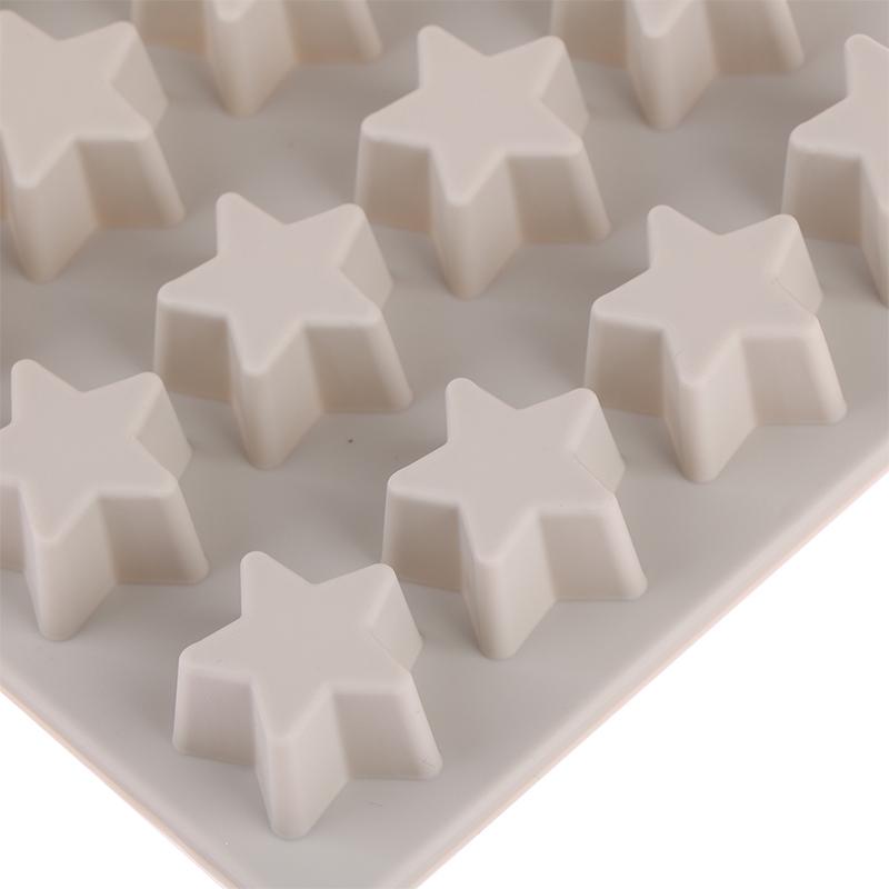 1Pc 16 Lattice Star Ice Cream Lattice Five Pointed Star Silicone Ice Cream Cake Mold Ice Cubes Diy Kitchen Baking Mold