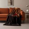 Avalanche Logo on Wooden Background print blanket soft and cozy perfect for the living room bed sofa or a nap,gift
