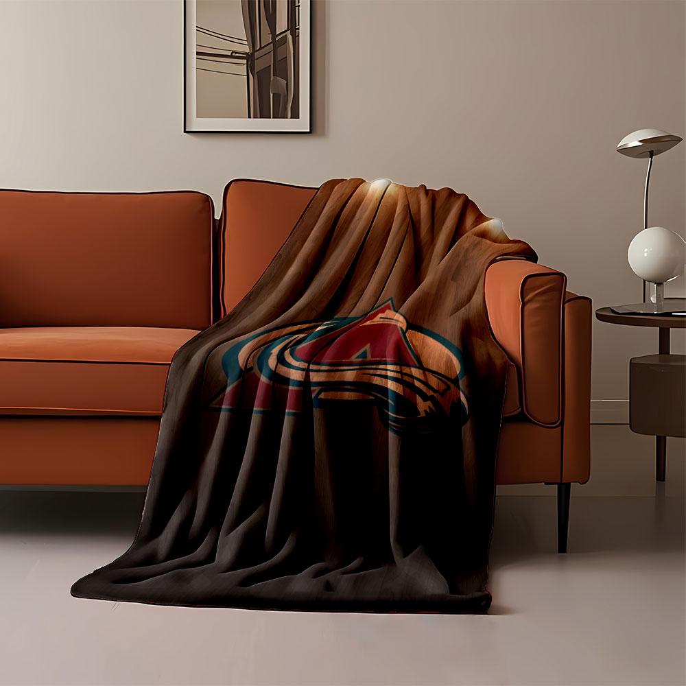 Avalanche Logo on Wooden Background print blanket soft and cozy perfect for the living room bed sofa or a nap,gift