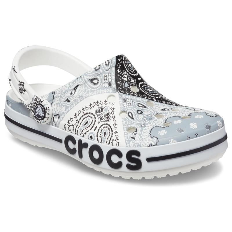 Crocs EVA Beyaka Locke Принт Кроксы Повседневные Удобные Пляжные Сандалии Унисекс Синие