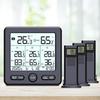 Weather Station Wireless Indoor Outdoor Thermometer Digital Temperature Hygrometer With 3pcs Remote Sensors Smart Home