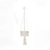 Hand-Woven Cotton Rope Fruit Basket Set: Three-Piece Living Room Hanging Decor.